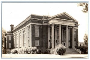 c1940's Baptist Church Building View Liberty Missouri MO RPPC Photo Postcard