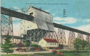 MINNESOTA - VIRGINIA - IRON ORE CRUSHING PLANT - VINTAGE CARS -1946 