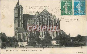 Old Postcard Le Mans Apse of the Cathedral