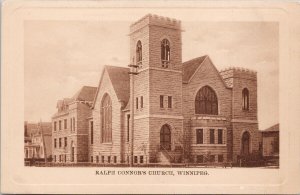 Ralph Connor's Church Winnipeg Manitoba MB Unused WJ Clubb Postcard H44