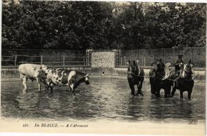 CPA EN BEAUCE - A l Abreuvoir (210393)