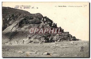 Postcard Old Saint Malo The Grand Staircase of the Bey