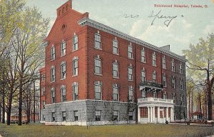Robinwood Hospital Toledo, Ohio, USA 1909 writing on front