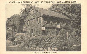 Vintage Postcard 1920's Wiggins Old Tavern At Hotel Northampton Massachusetts MA