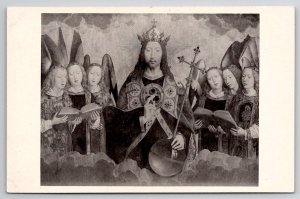 Hans Memling The Christ with Singing Angels Antwerp National Museum Postcard L48