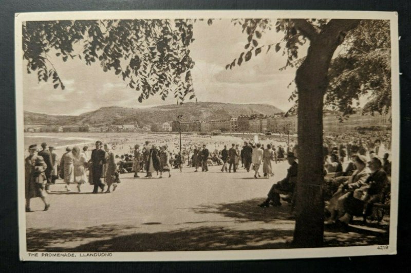 Mint Vintage Llandudno Wales The Promenade North Shore Real Picture Postcard