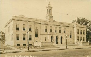 Massachusetts Arlington C-1910 RPPC Photo Town Hall Hammond Postcard 22-4271