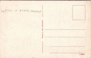 Karlsruhe Der Vogelschau Aerial View Unposted Baden Germany Postcard 