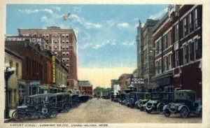 Locust Street, Looking South in Grand Island, Nebraska