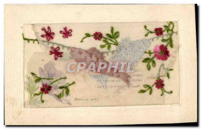 Old Postcard Fantasy Flowers Toilée