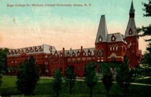 C 1910 Sage College For Women, Cornell University, Ithaca NY Postcard F98