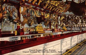 Texas San Antonio Buckhorn Curio Museum Original Buckhorn Bar Curteich