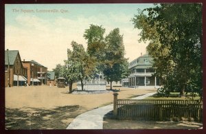 h3244 - LENNOXVILLE Quebec Postcard 1910s Town Square