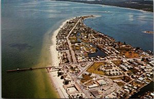 Florida Fort Myers Beach Aerial View Showing Fishing Pier