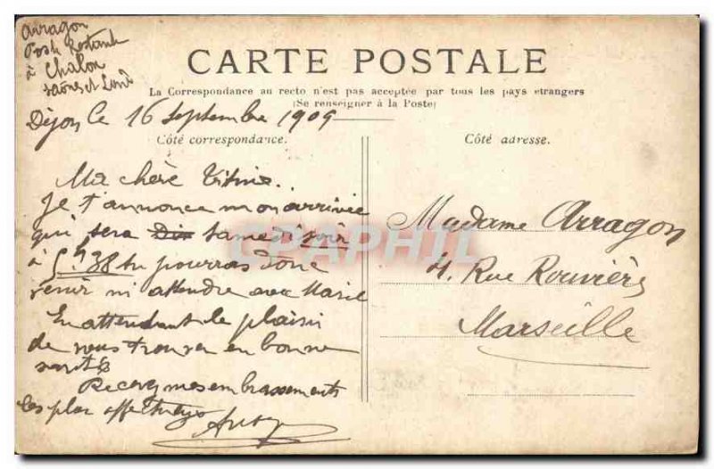 Old Postcard Paris Arc Tuileries