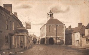 old English postcard Amersham Buckinghamshire (England) - town hall  