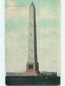 Unused Divided-Back ORISKANY MONUMENT Utica New York NY p1293