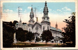 Canada Quebec Ste Anne de Beaupre The Basilica 1924