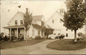 PITTSFIELD ME Old Home and Classic Car c1910 REAL PHOTO Postcard