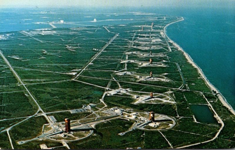 Florida John F Kennedy Space Center Missile Row Looking North