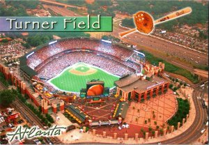Turner Field Former Home of the Atlanta Braves, 5x7 Georgia Postcard KN