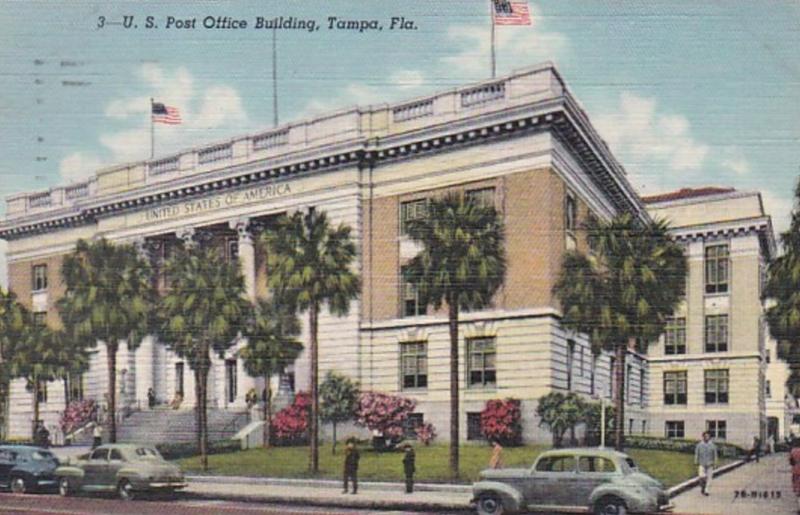 Florida Tampa Post Office Building 1949 Curtich