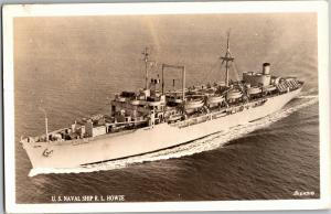 U.S. Naval Ship R. L. Howze C-4 Troopship c1953 Vintage Postcard P13