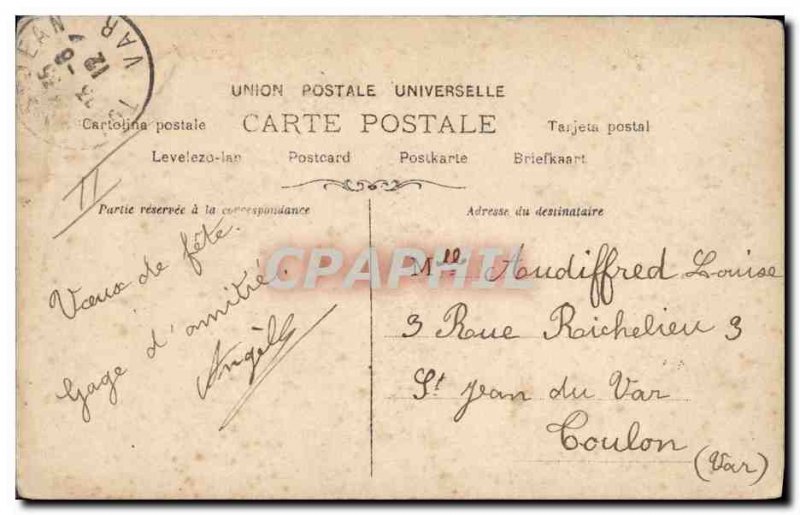 Old Postcard Fantaisie Letters Letter L