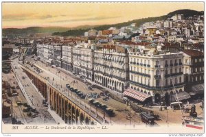 ALGER, 1900-1910's; Le Boulevard De La Republique