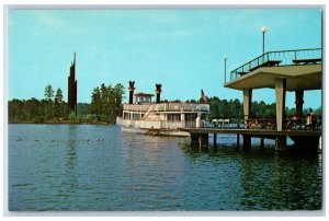 Stone Mountain Georgia Postcard The Paddle Wheeler Robert E. Lee c1960 Vintage