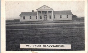 1920s Red Cross Headquarters Camp Barkeley Texas Postcard