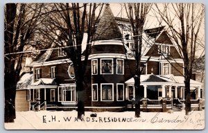 K50/ Candor New York RPPC Postcard c1910 E. H. Wands Residence 104