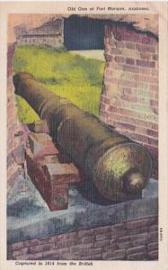 Alabama Fort Morgan Old Gun Captured In 1814 From The British Curteich