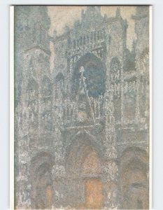 Postcard Rouen Cathedral, The Portal on a Grey Day by Claude Monet France