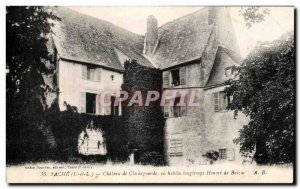 Old Postcard Chateau of Sache Chateau de Balzac Clochegourde