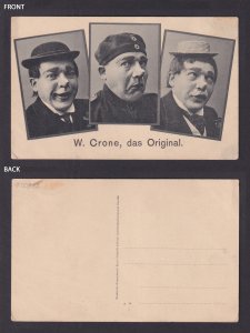 Vintage postcard Germany Circus Clown W Crone