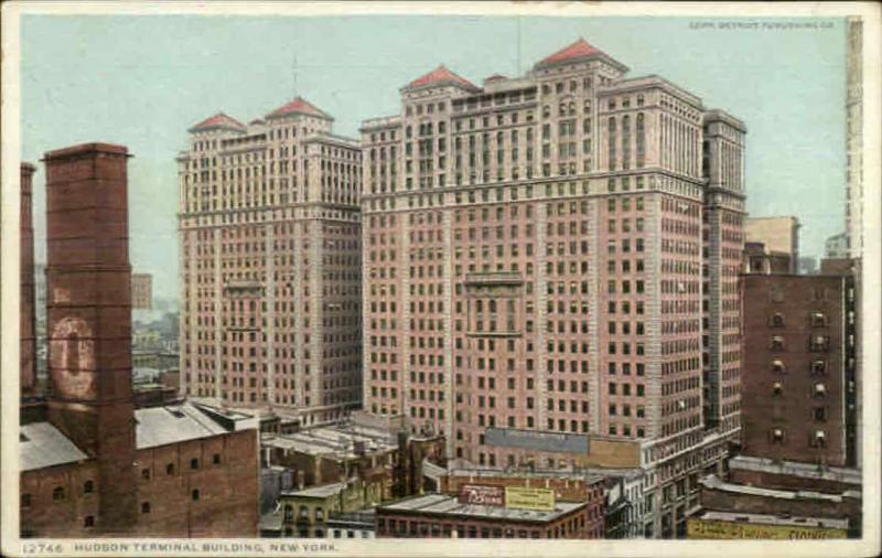 New York City Hudson Terminal Bldg - Detroit Publishing c1910 Postcard