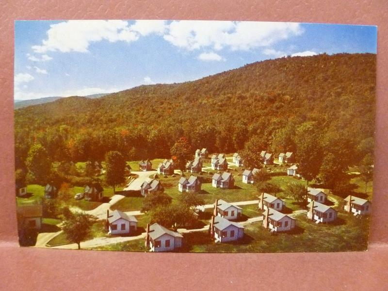 Old Postcard Mt Liberty English Village East Cabins Indian Head