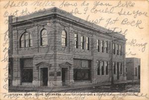 Hope Arkansas Citizens Bank Street View Antique Postcard K43390