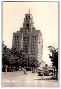 1945 Mayo Clinic View Rochester Minnesota MN RPPC Photo Posted Postcard