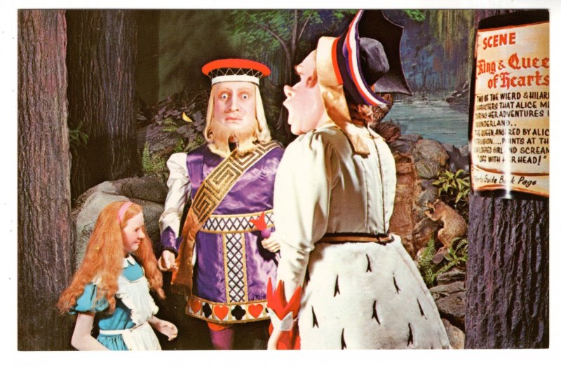 King and Queen of Hearts and Alice in Wonderland, London Wax Museum, Florida