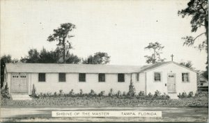 Vtg Postkarte Tampa, Florida - Schrein Of The Master Kirche - 1308 Denkmal Hwy