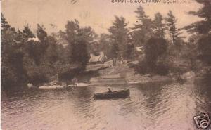 D2935 Canada, Parry Sound Camping Postcard