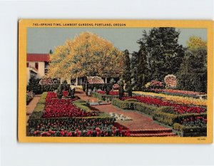 Postcard Spring Time Lambert Gardens Portland Oregon USA