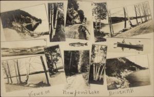 Newfound Lake Bristol NH Multi-View c1910 Real Photo Postcard