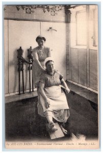 c1940's Thermal Establishment Shower Massage Aix Les Bains France Postcard