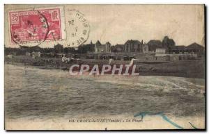 Old Postcard Life Croix Beach Stamp Olympic Games