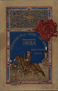 Bianchi Siena Italy IT Heraldic Medieval c1910 Vintage Postcard