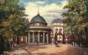 Vintage Postcard Ville De Paris La Rotunda Du Parc Monceau Paris France Oilette