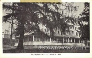 Springside Inn - Owasco Lake, New York NY Postcard
